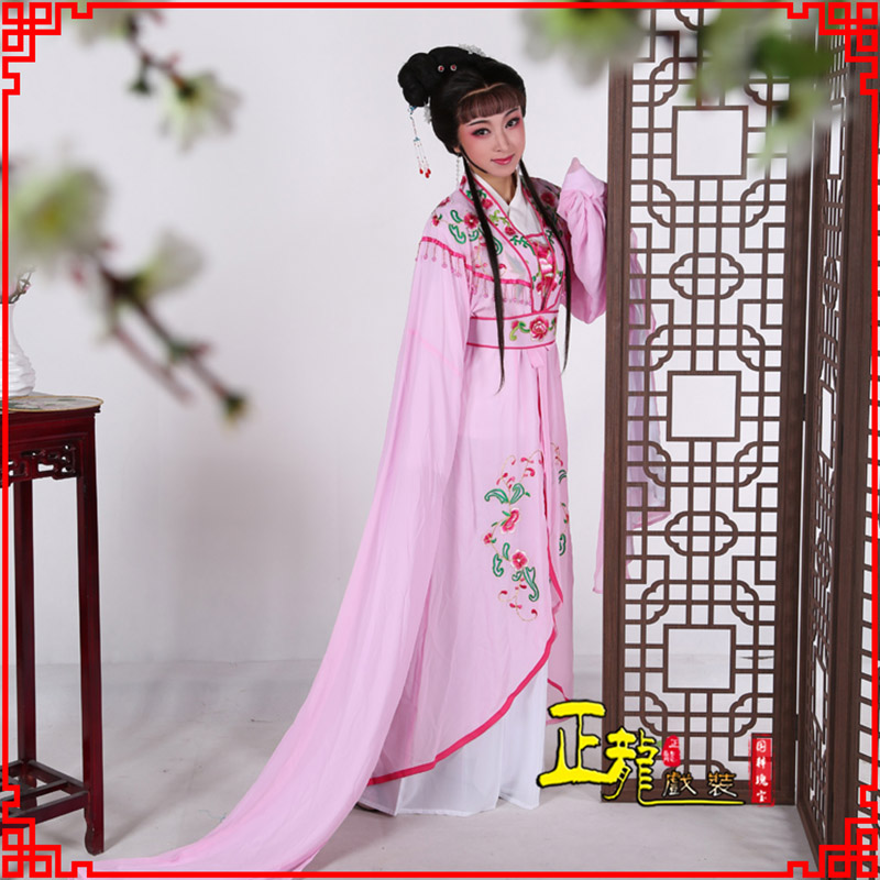 沈阳花旦黄梅戏服古装戏服水袖戏剧假云肩长披